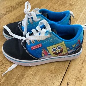 SPONGEBOB Heelys Rare.  GREAT SHAPE KIDS SIZE 3